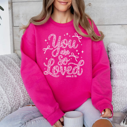 you are so loved screen print transfer