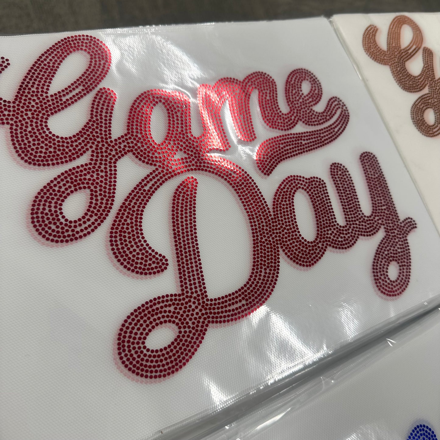 Spangle Transfer - RED game day