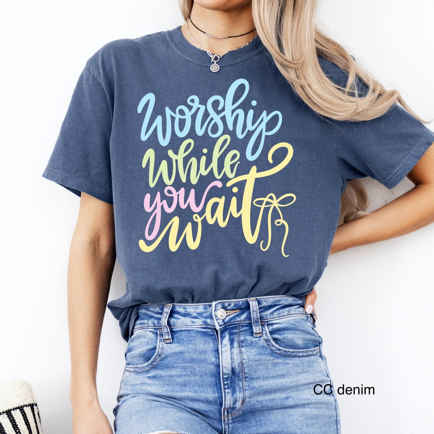 PRE-ORDER worship while you wait DTF 7-10 BIZ DAY TAT