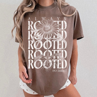 rooted in Christ screen print transfer•
