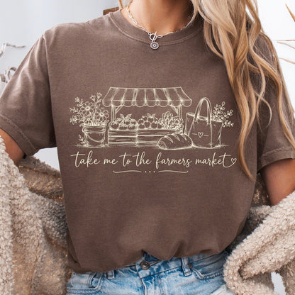 take me to the farmers market screen print transfer•
