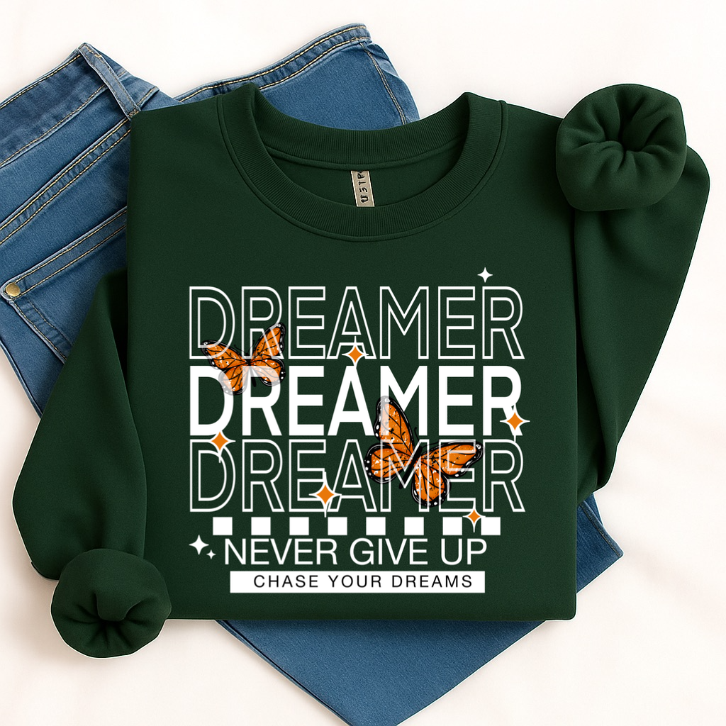 Dreamer clear film screen print