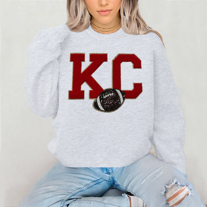 Sequins Patch - football KC