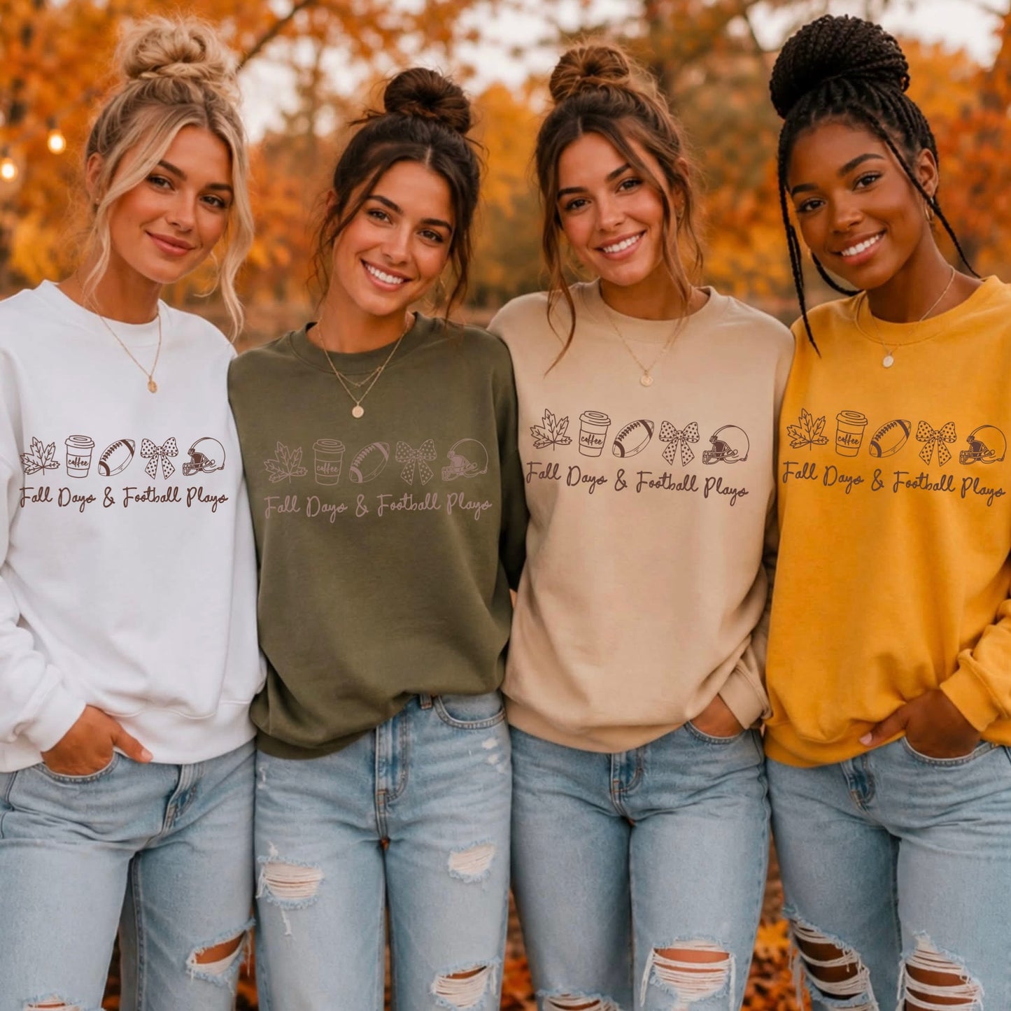 fall days & football plays screen print transfer•