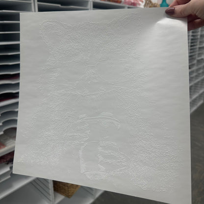 coffee raccoon screen print transfer•