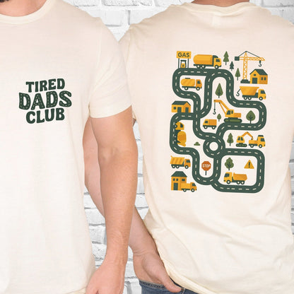 tired dads car track back massage clear film screen print