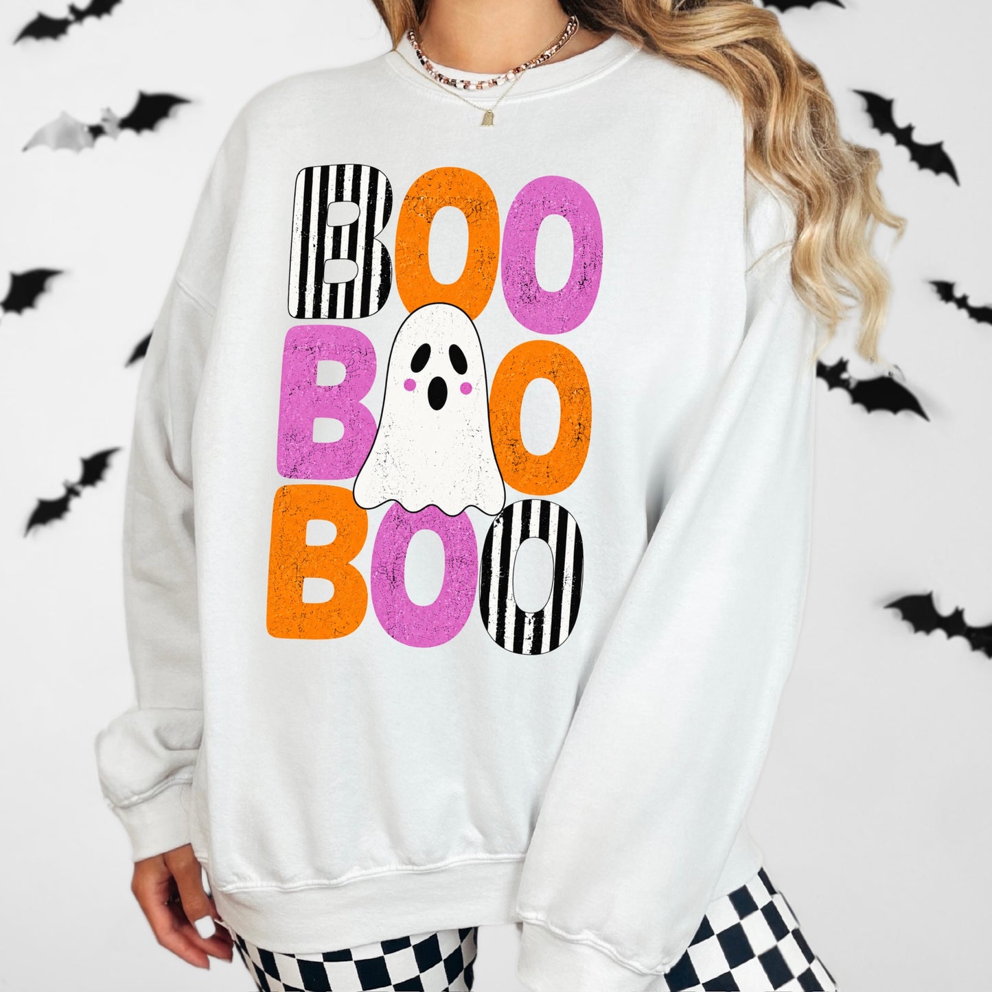 boo boo boo ghost clear film screen print