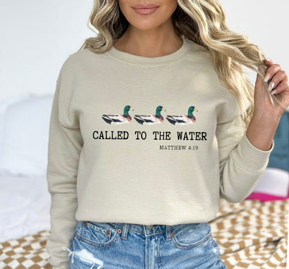 called to the water clear film screen print