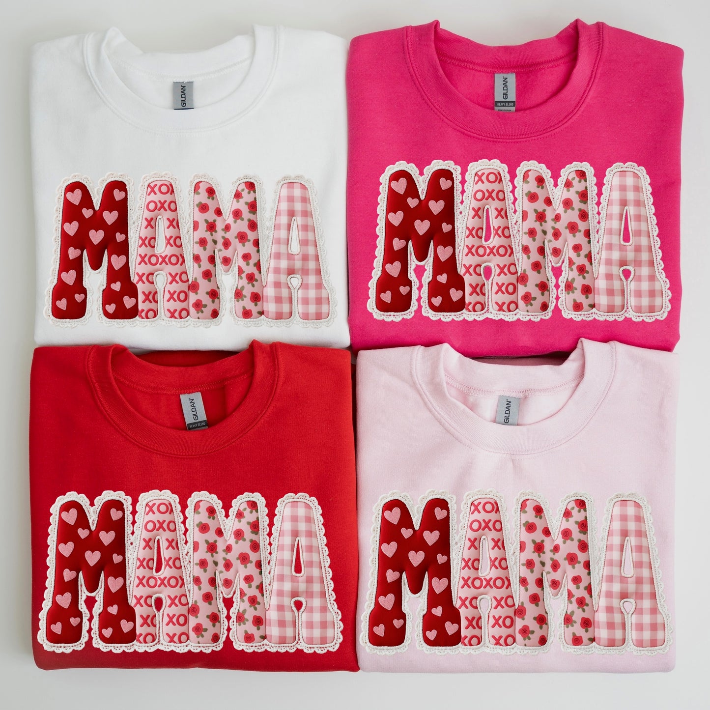 valentine MAMA clear film screen print