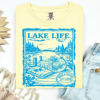 Lake Life screen print transfer