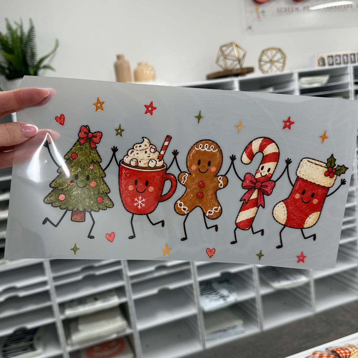PRE-ORDER Christmas doodles DTF 5-7 biz day tat