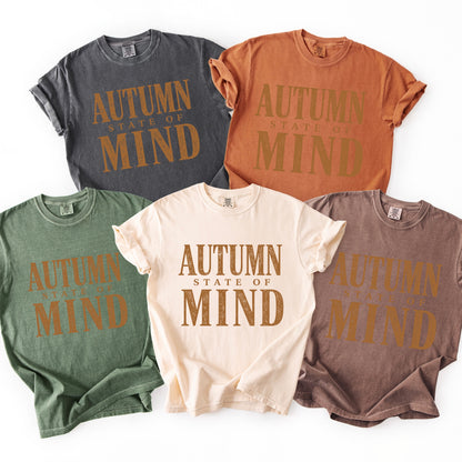 metallic copper Autumn state of mind screen print transfer•