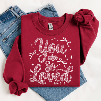 you are so loved screen print transfer