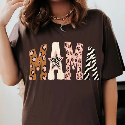 mixed pattern mama clear film screen print