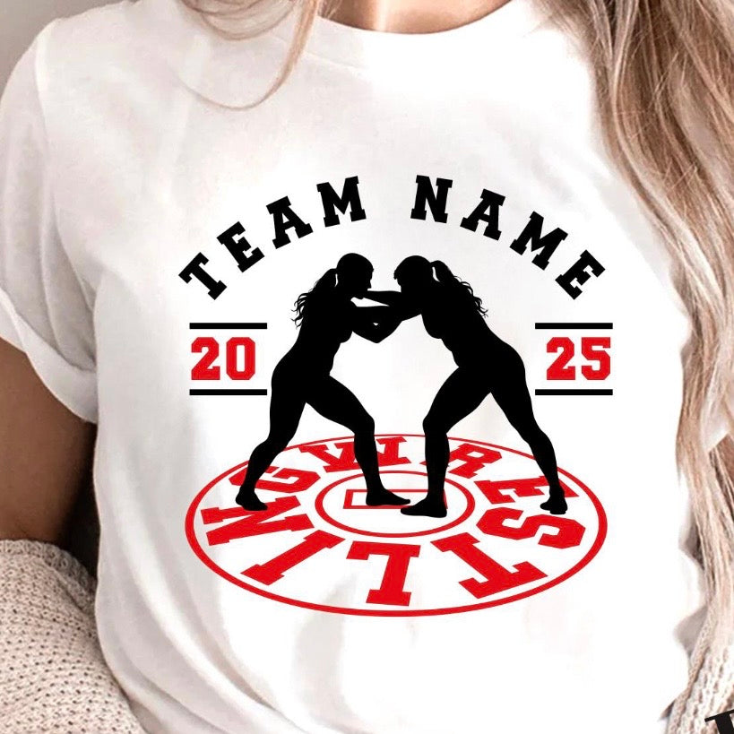 semi-custom WRESTLING mascot (design set up only)