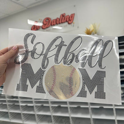 Spangle Transfer - Softball Mom