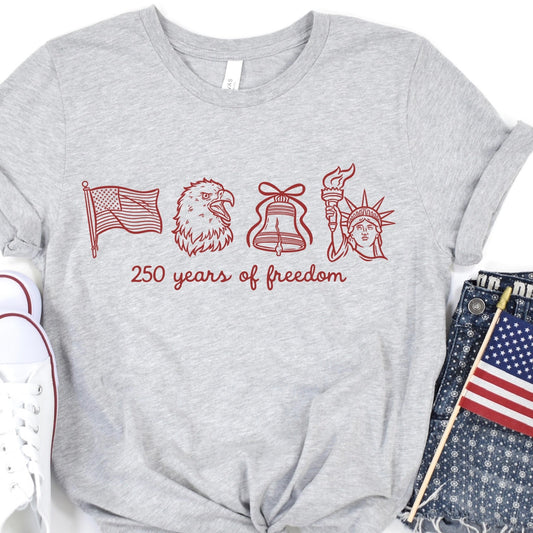250 years of freedom screen print transfer