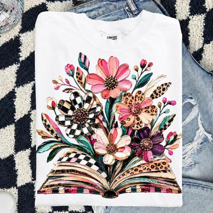 floral mixed pattern book clear film screen print