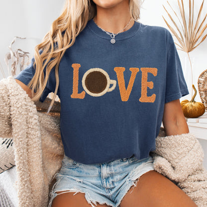 coffee LOVE clear film screen print