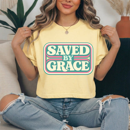 saved by grace clear film screen print