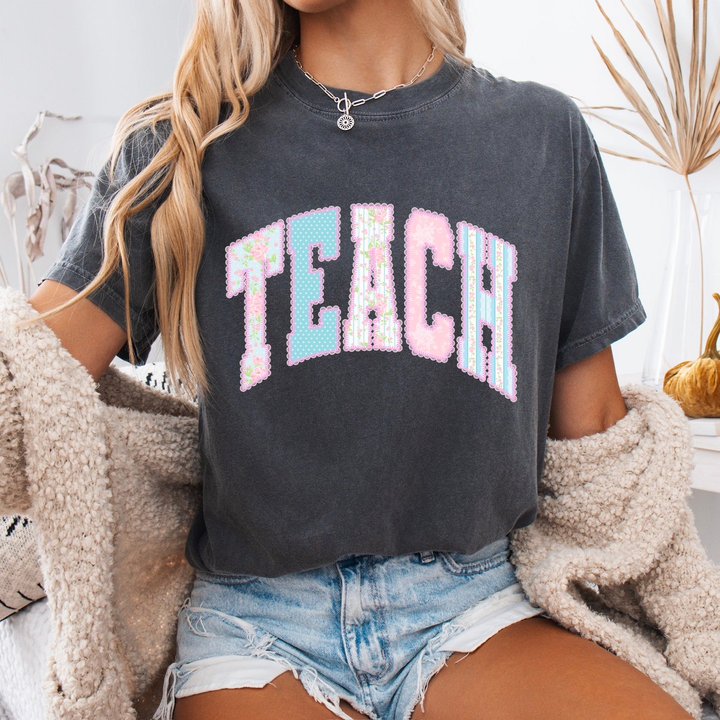 lace TEACH clear film screen print