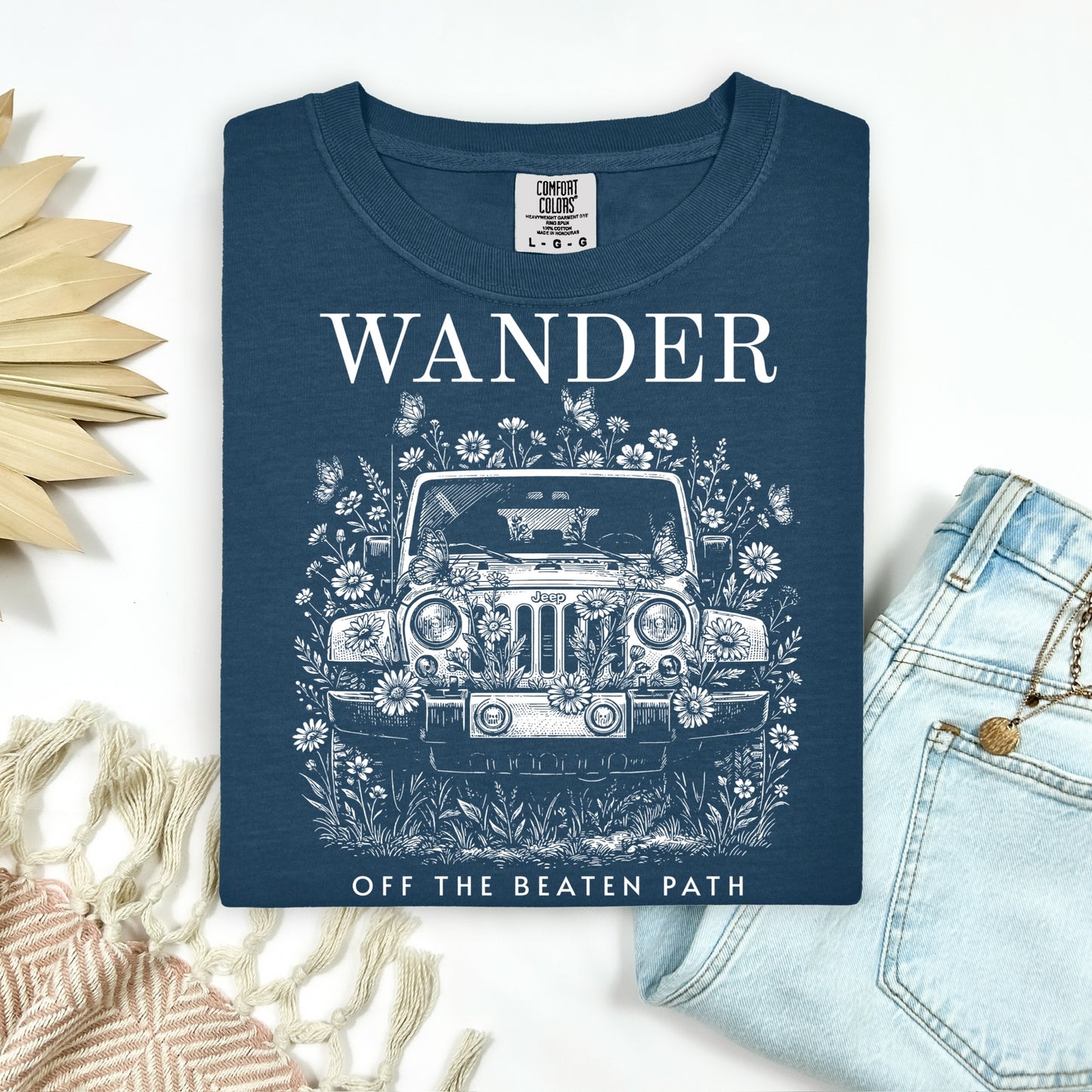 wander off the beaten path screen print transfer•