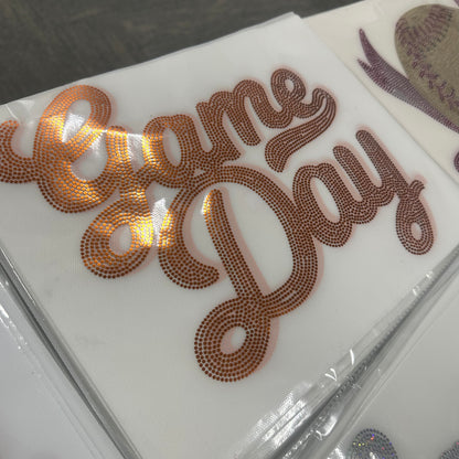 Spangle Transfer - ORANGE game day