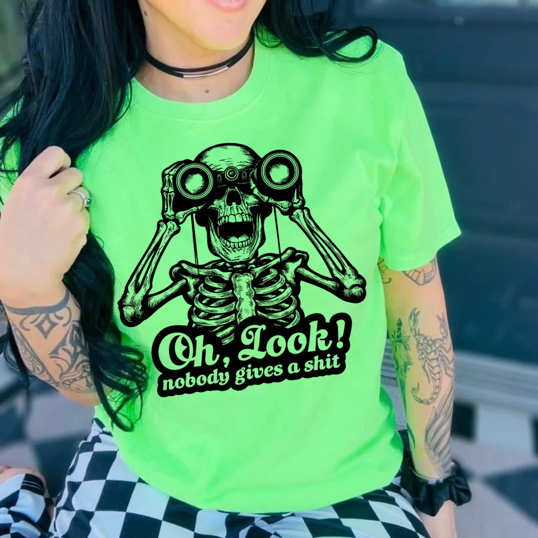 oh look nobody gives a shit screen print transfer