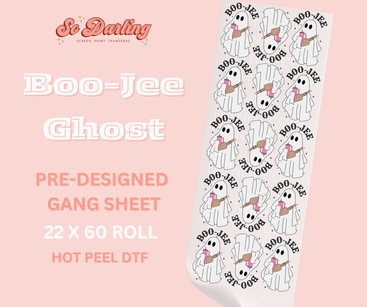pre-designed BOO-JEE GHOST dtf gang sheet - 1-2 business day TAT