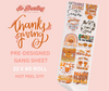 pre-designed THANKSGIVING dtf gang sheet - 5-7 business day TAT