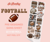 pre-designed FOOTBALL dtf gang sheet - 5-7 business day TAT
