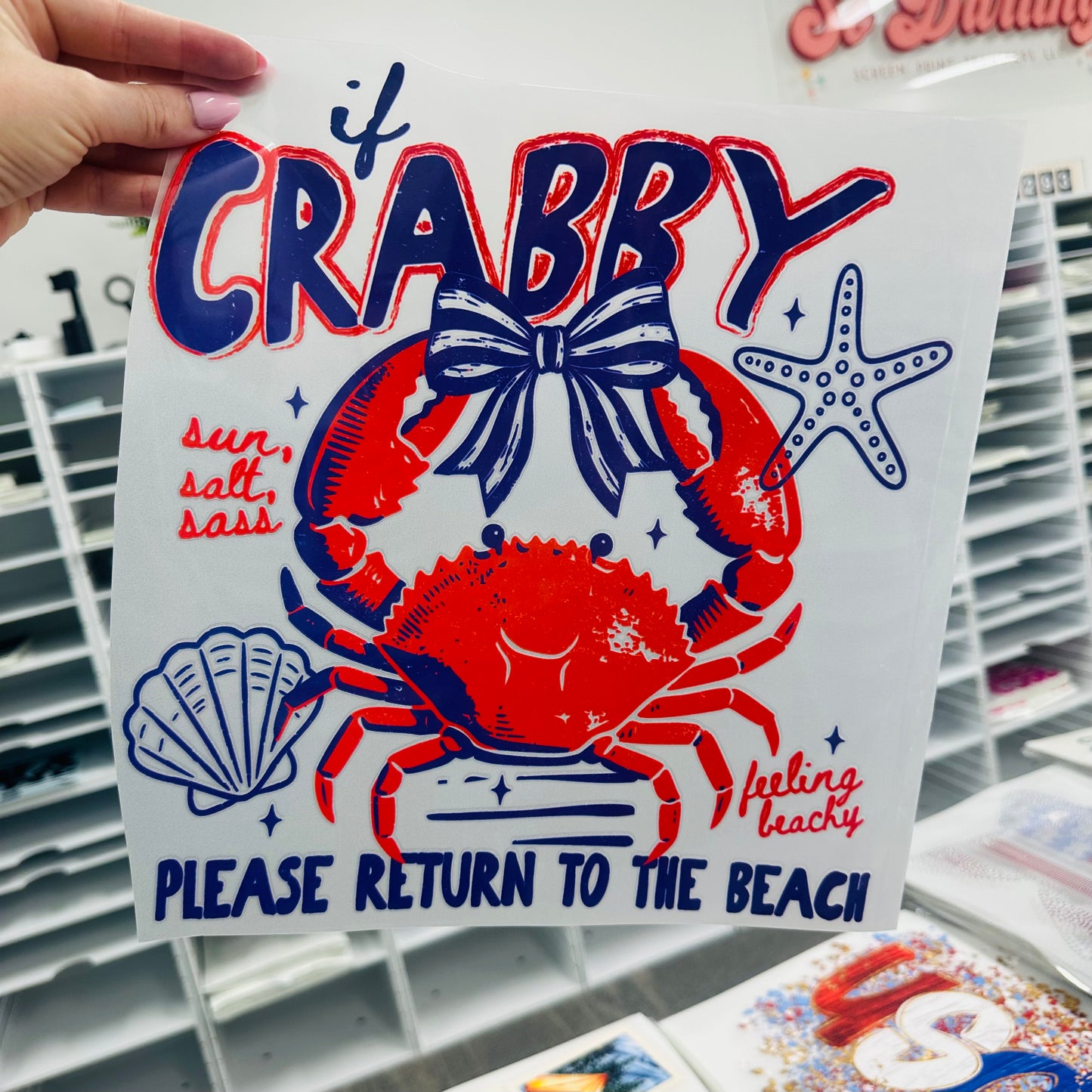 PRE-ORDER 7-10 business days If crabby return to beach DTF