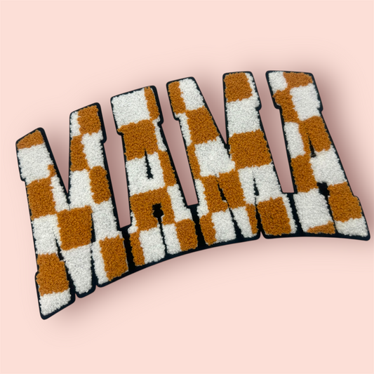 Chenille Patch - Checker MAMA