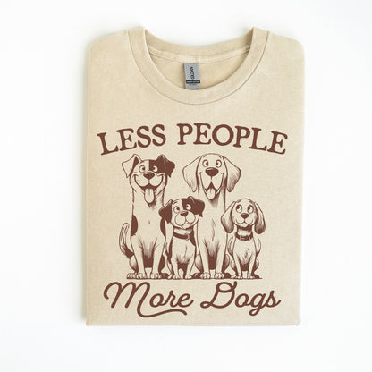 less people more dogs screen print transfer