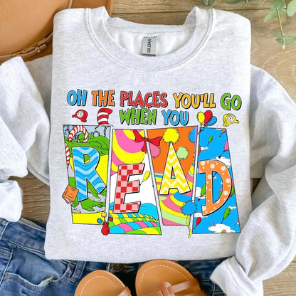 pre-designed READ AMERICA  dtf gang sheet - 1-2 business day tat