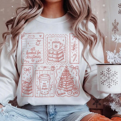 all booked for Christmas screen print transfer
