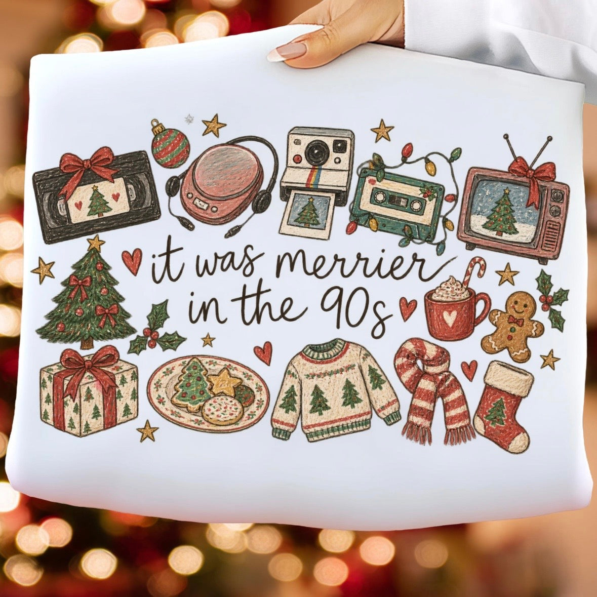 PRE-ORDER it was merrier in the 90s DTF 5-10 biz day tat