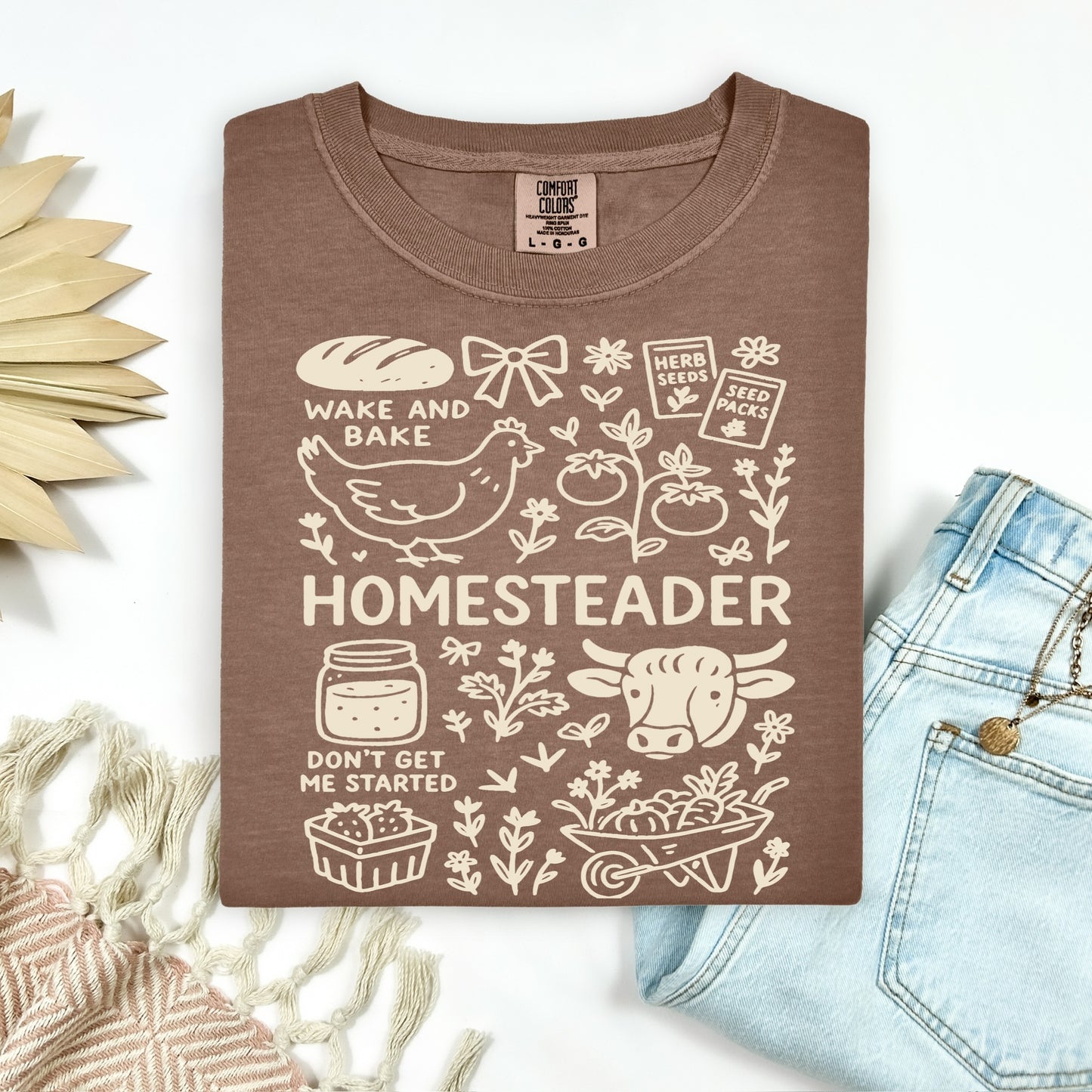 homesteader screen print transfer