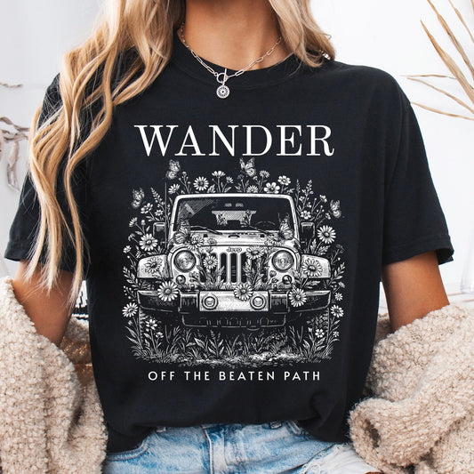 wander off the beaten path screen print transfer•