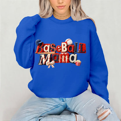 baseball mama clear film screen print