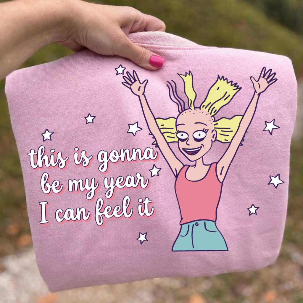 this is gonna be my year clear film screen print