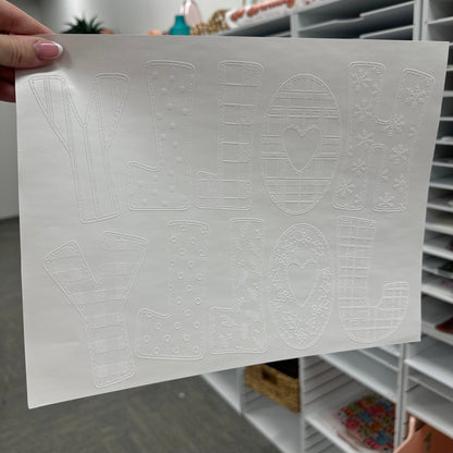 Holly Jolly screen print transfer