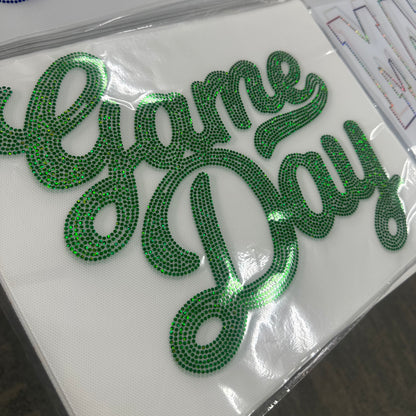 Spangle Transfer - GREEN game day