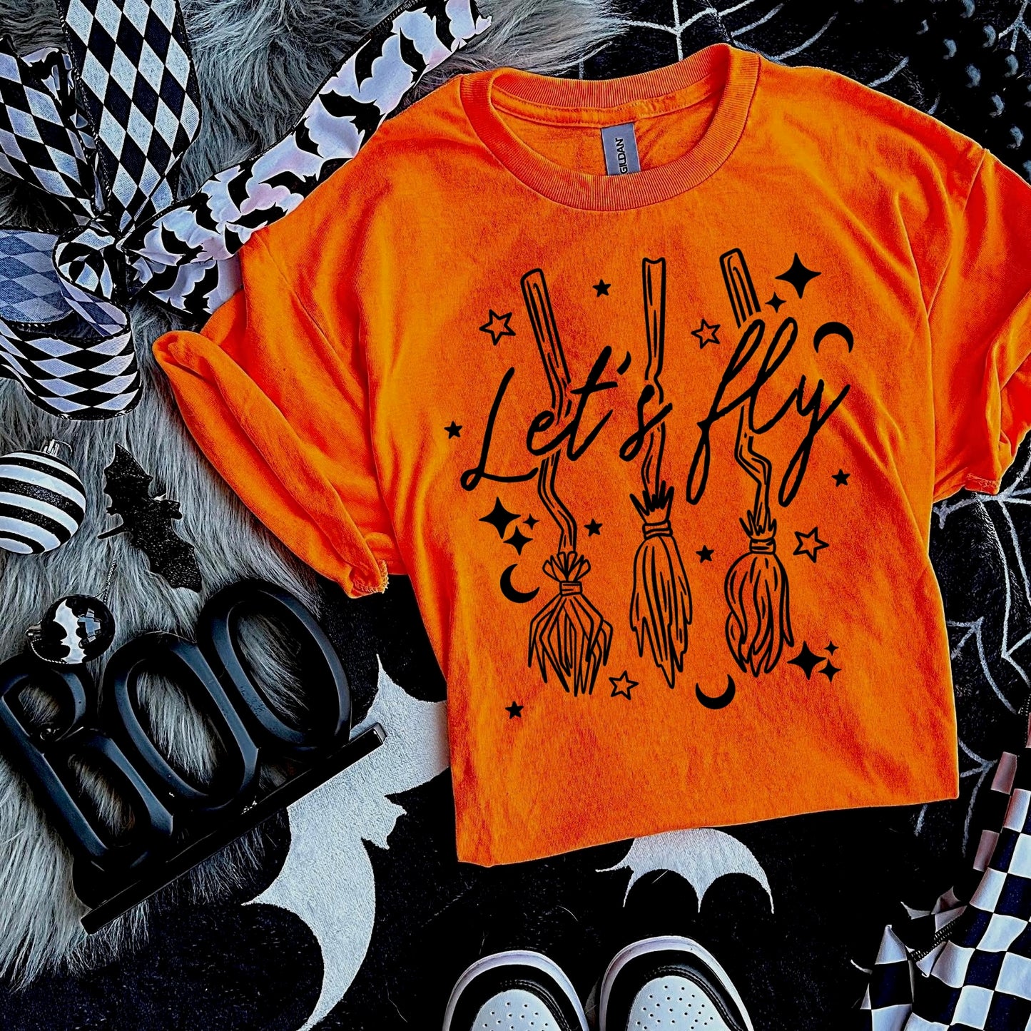 Let's Fly screen print transfer•
