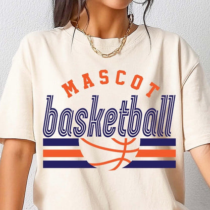 semi-custom BASKETBALL mascot (design set up only)