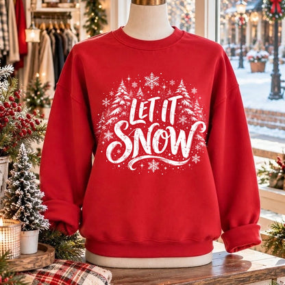 let it snow screen print transfer