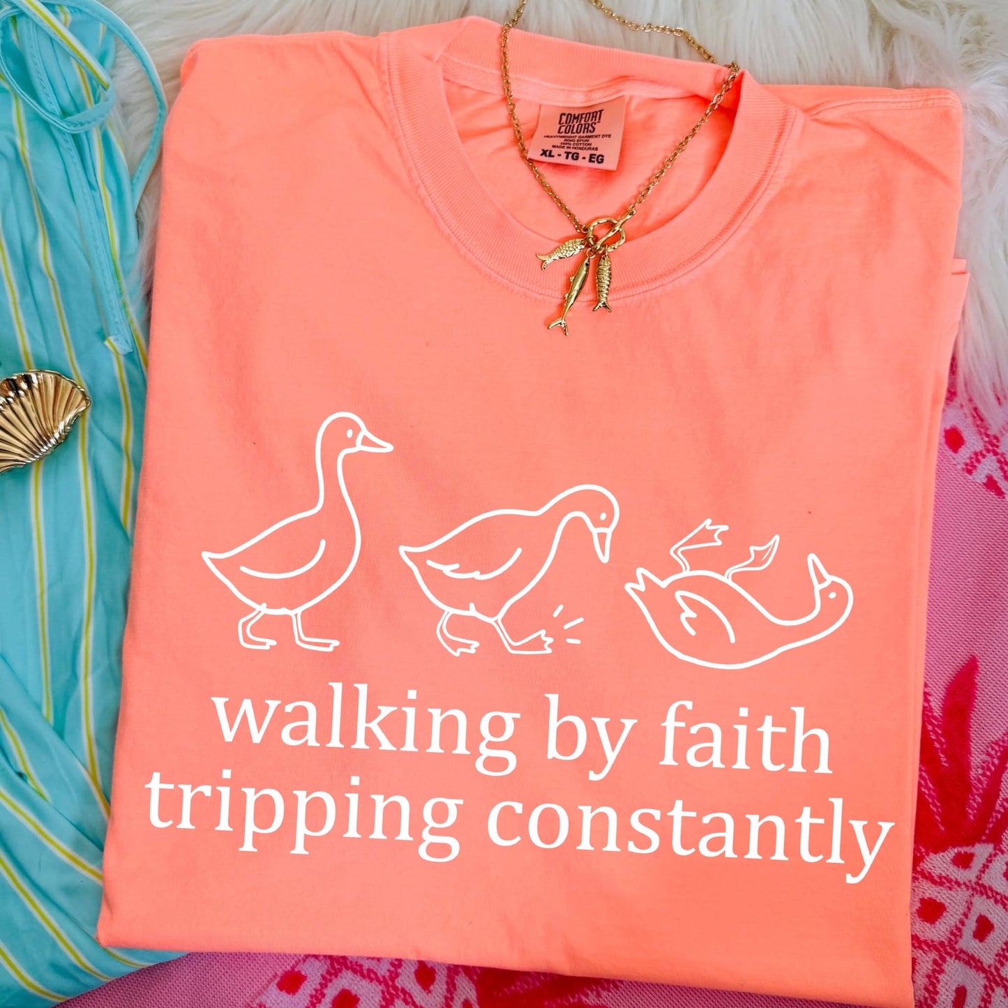 walking by faith screen print transfer•
