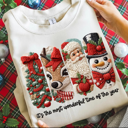 Most wonderful time faux yarn DTF 300°