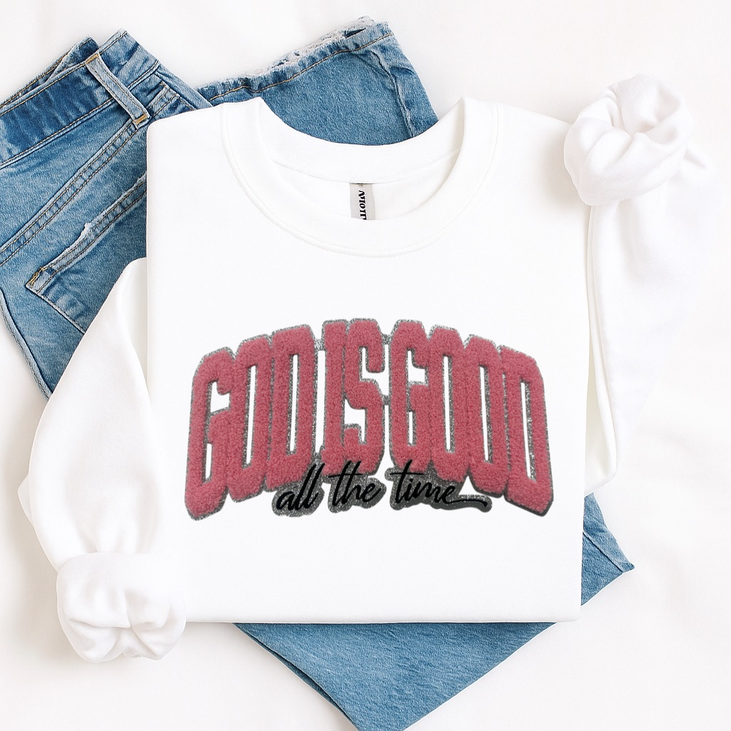 Chenille Patch - PINK God is Good