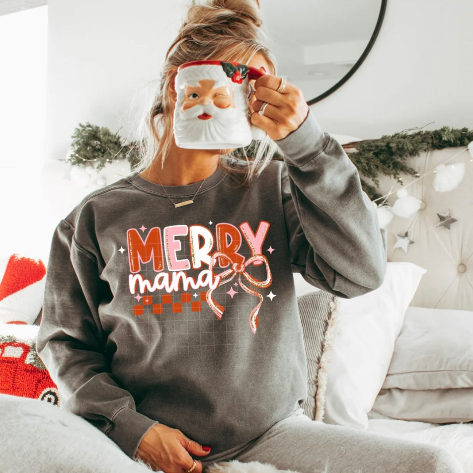 GLITTER Merry Mama & Mini clear film transfer